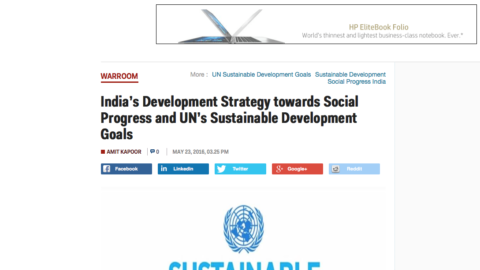 India’s Development Strategy towards Social Progress and UN’s Sustainable Development Goals