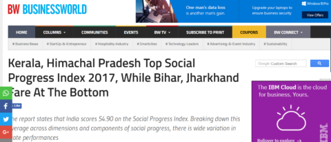 Kerala, Himachal Pradesh Top Social Progress Index 2017, While Bihar, Jharkhand Fare At The Bottom